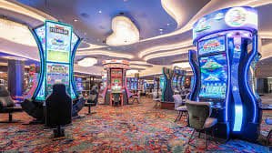 Colourful slot game reels on the 87ph slot game section